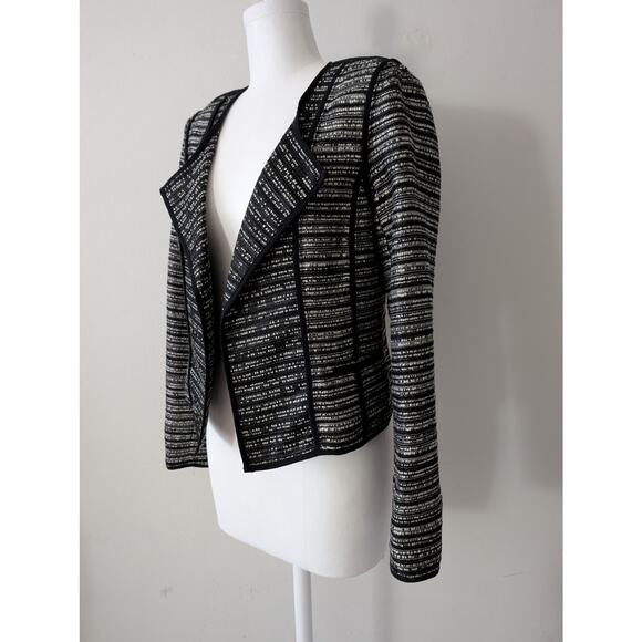 Milly Open Front Wool Blend Tweed Jacket - Picture 5 of 14